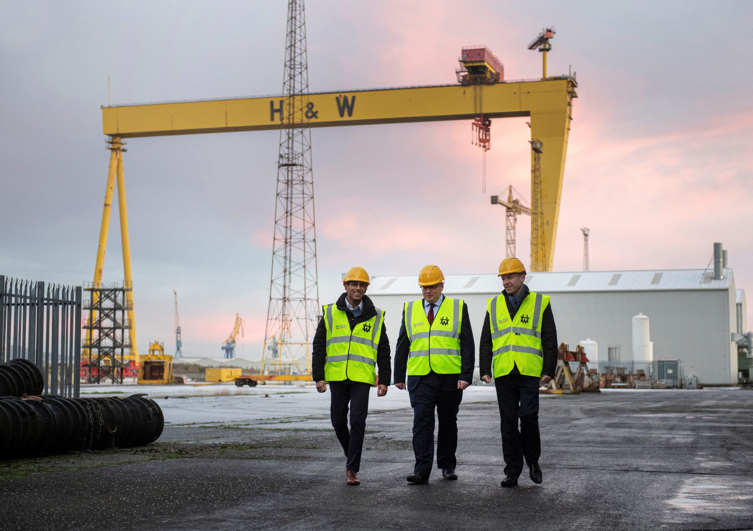 Harland and Wolff Shipyard. File Photo: Charles McQuillan/Pool via REUTERS