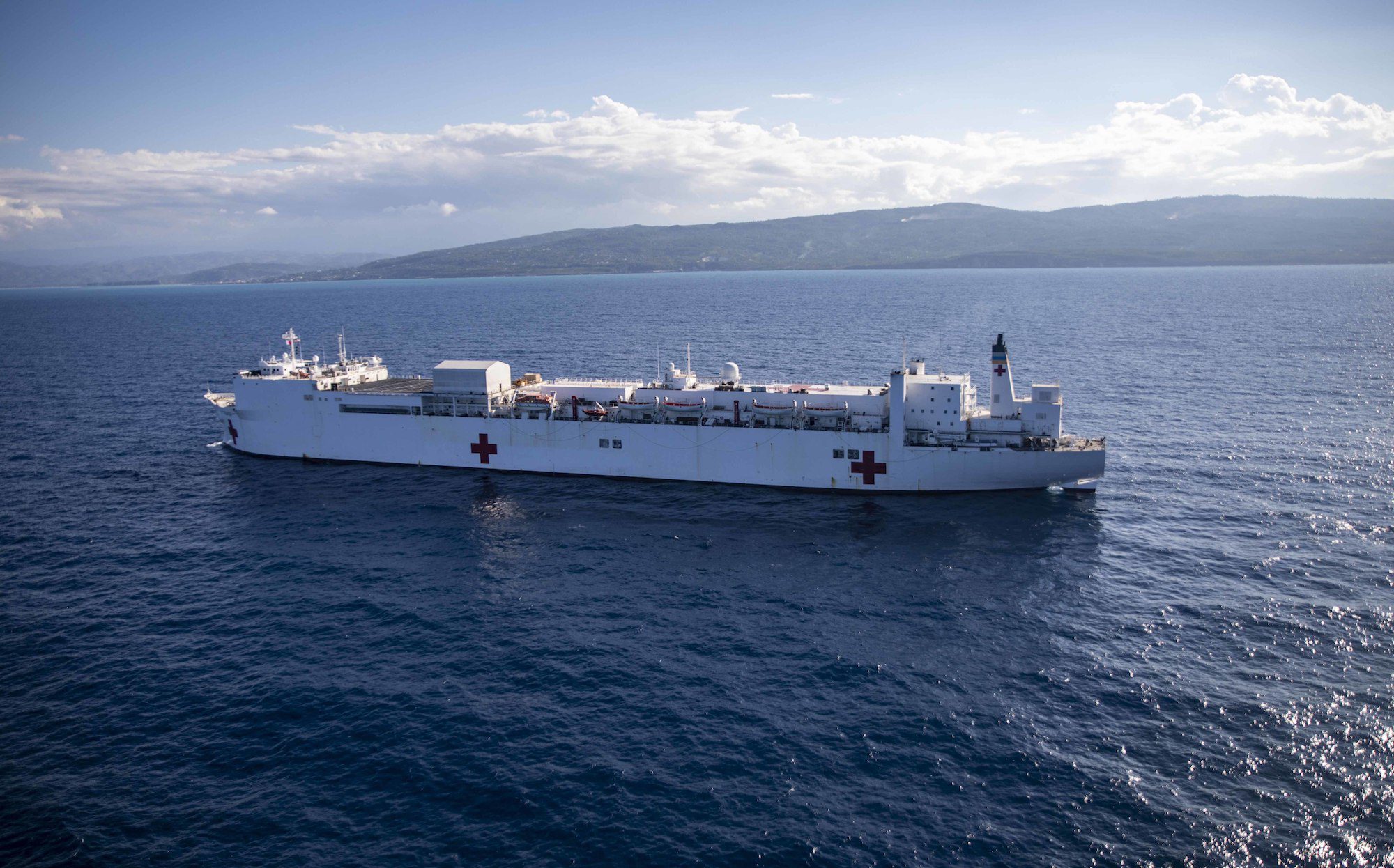 USNS Comfort Involved in 19-Person Man Overboard Incident Off Haiti