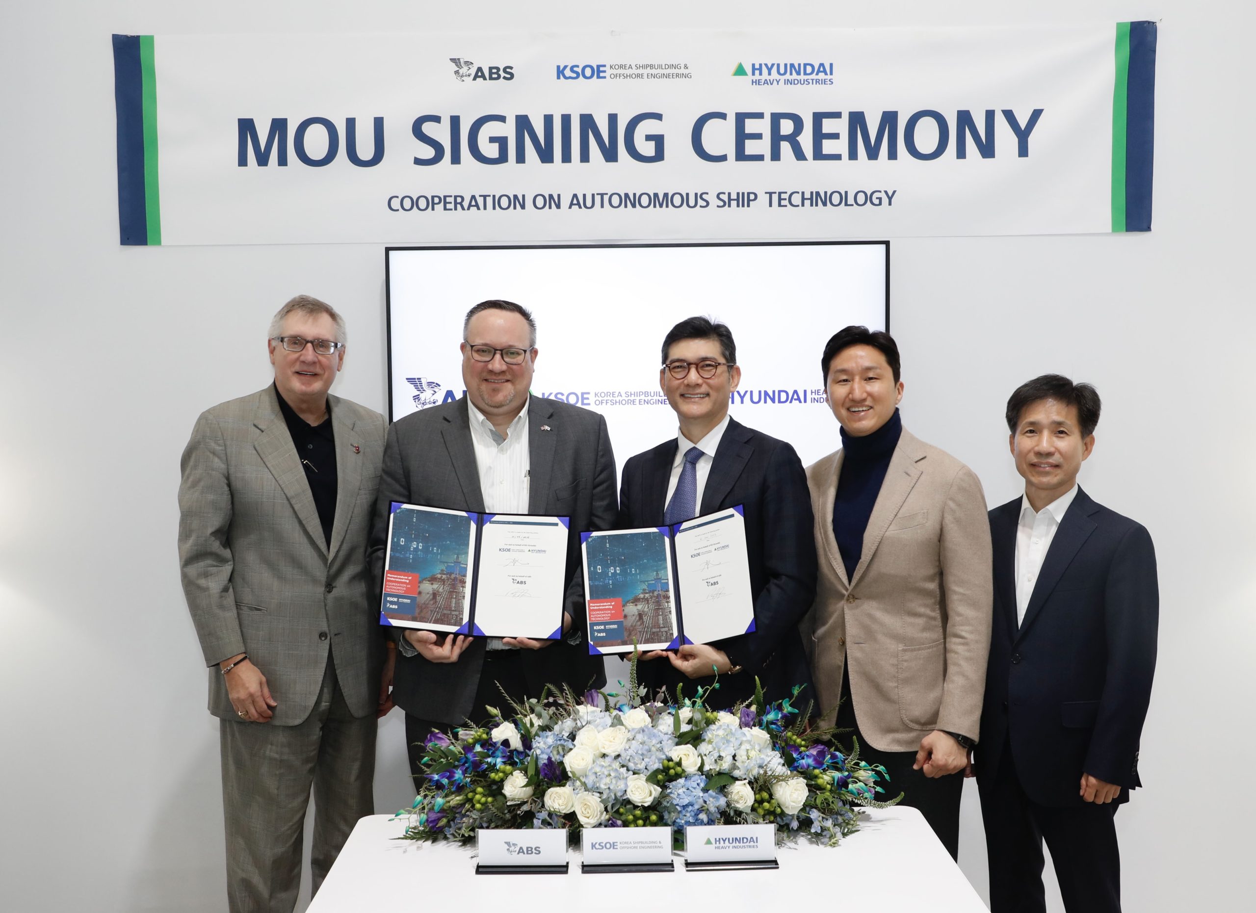 ABS and HD Hyundai Sign Landmark Agreement on Broad-Reaching Autonomous Projects