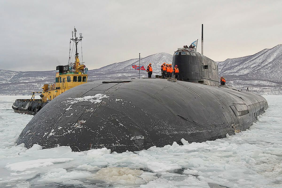 Russian Submarine In Ice