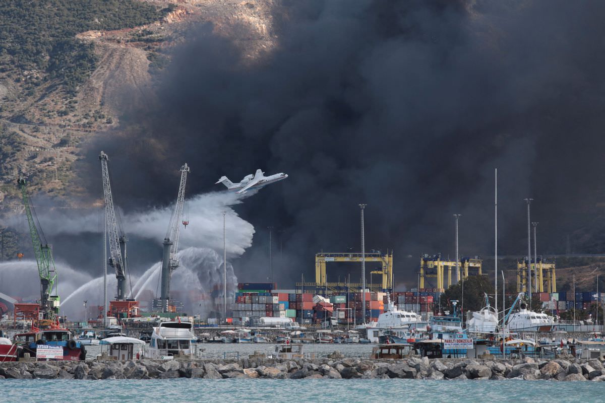 Turkey Port Fire