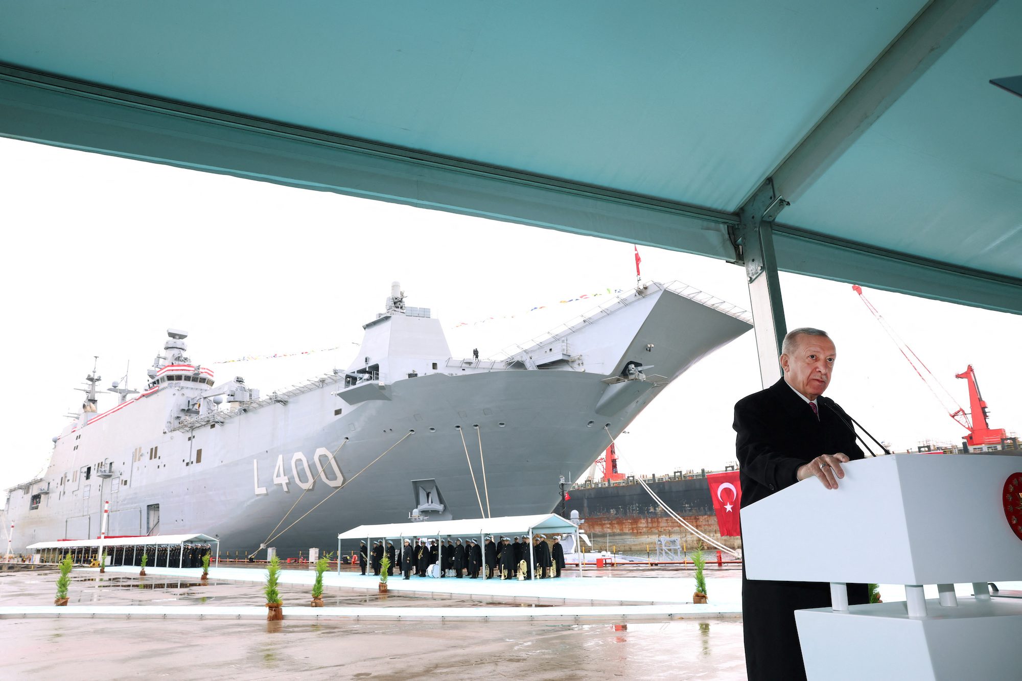 Turkey Launches First Amphibious Assault Ship