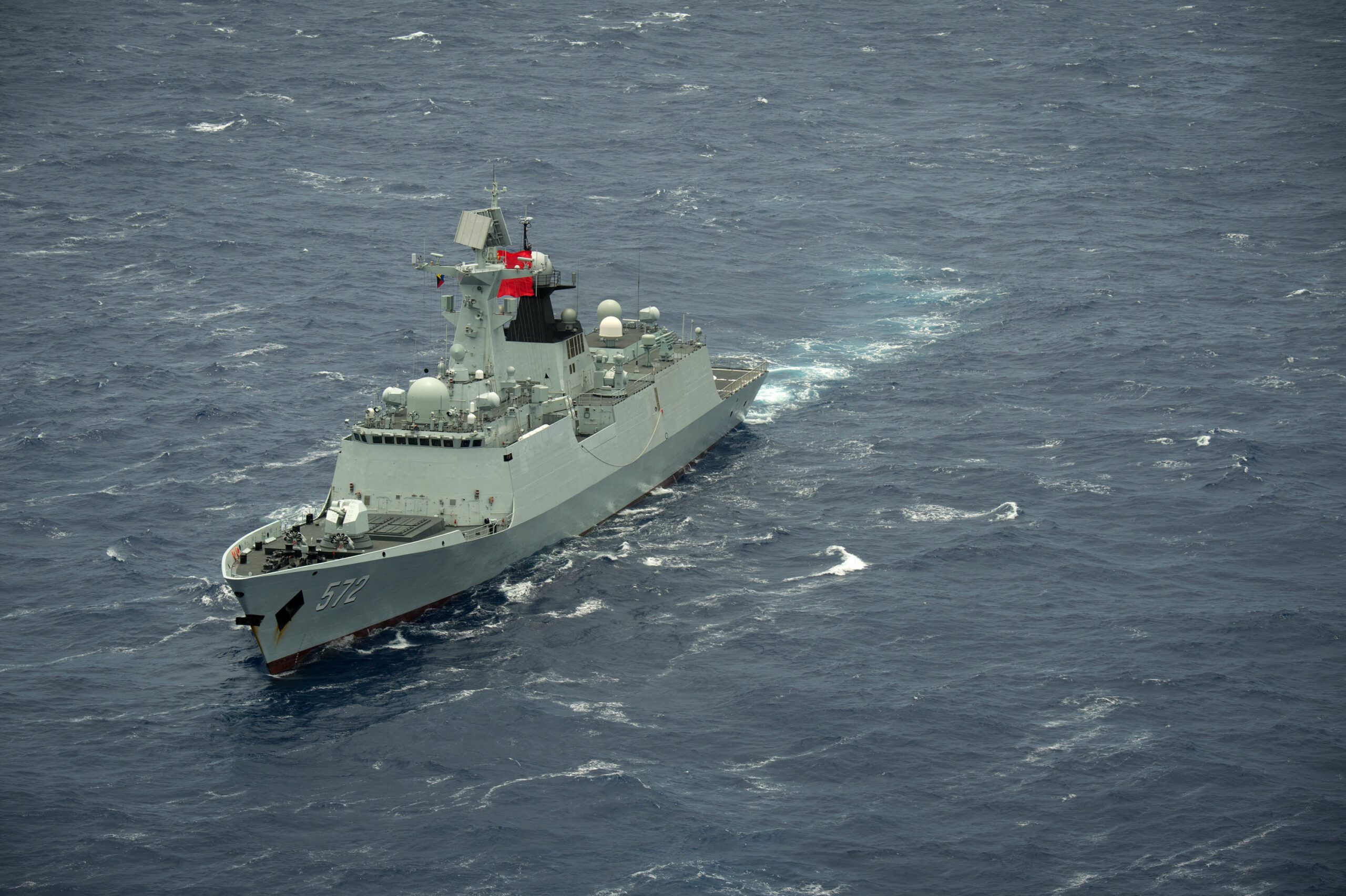 Chinese Navy warship underway