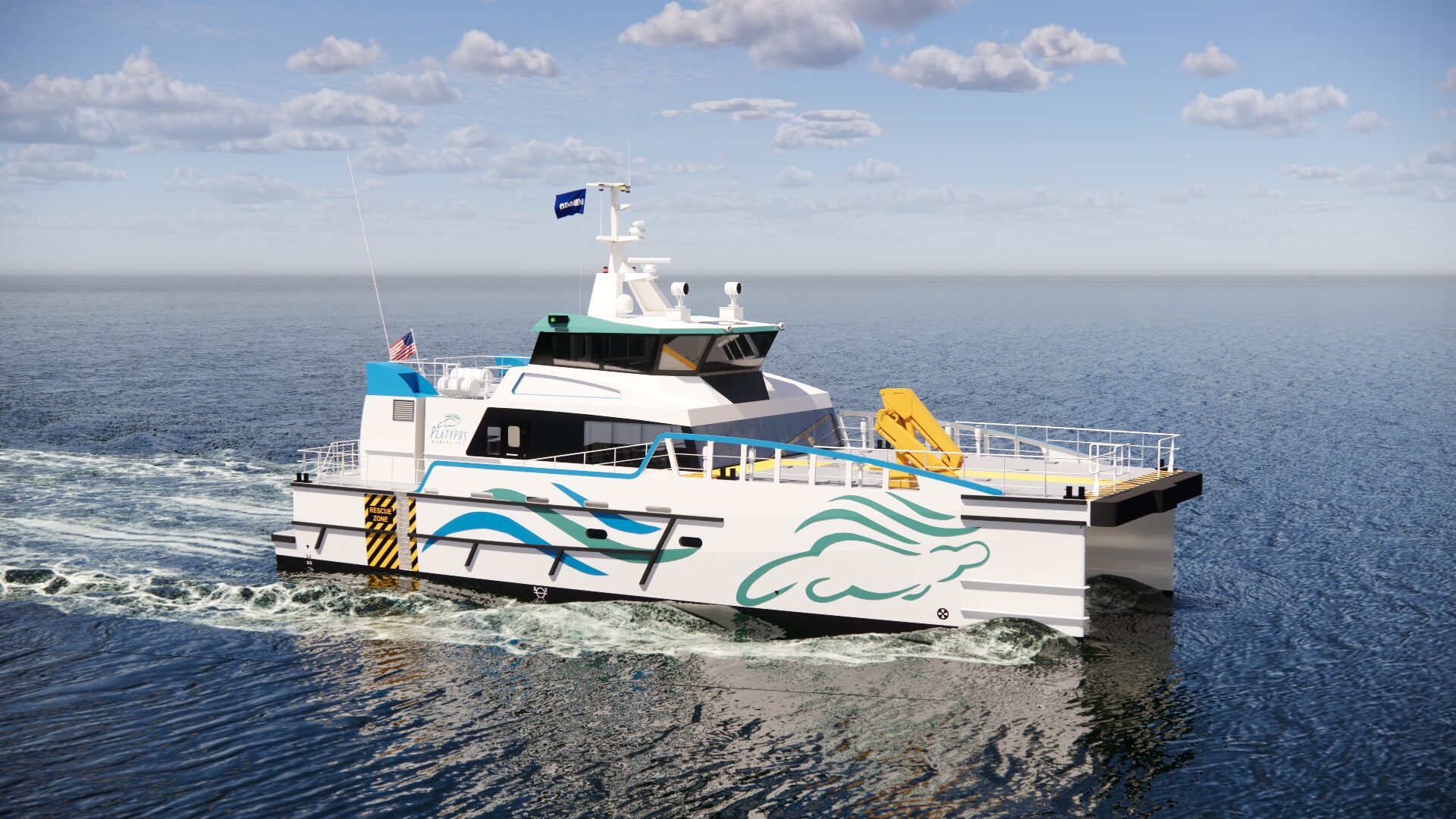 Platypus Marine to Build Damen-Designed Fast Crew Supplier for Jones Act Market