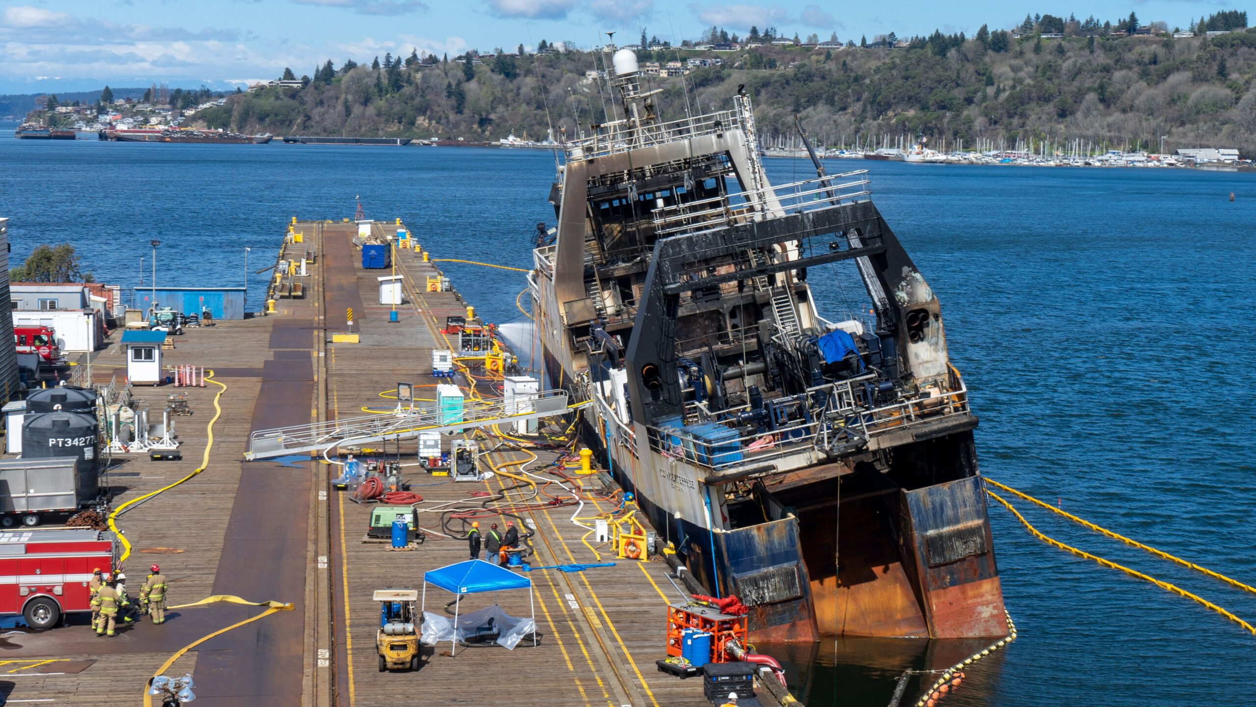 Response Continues for Kodiak Enterprise Fire in Tacoma