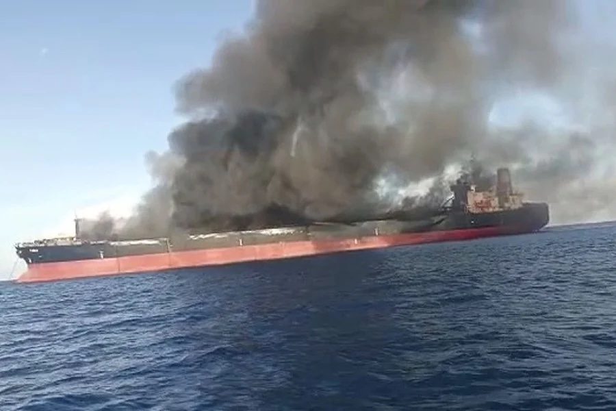 Burning Tanker off Malaysia Sounds Shadow Fleet Alarm Bells