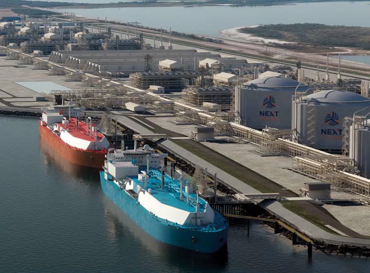 An illustration of the Rio Grande LNG’s 984-acre facility courtesy Port of Brownsville/NextDecade
