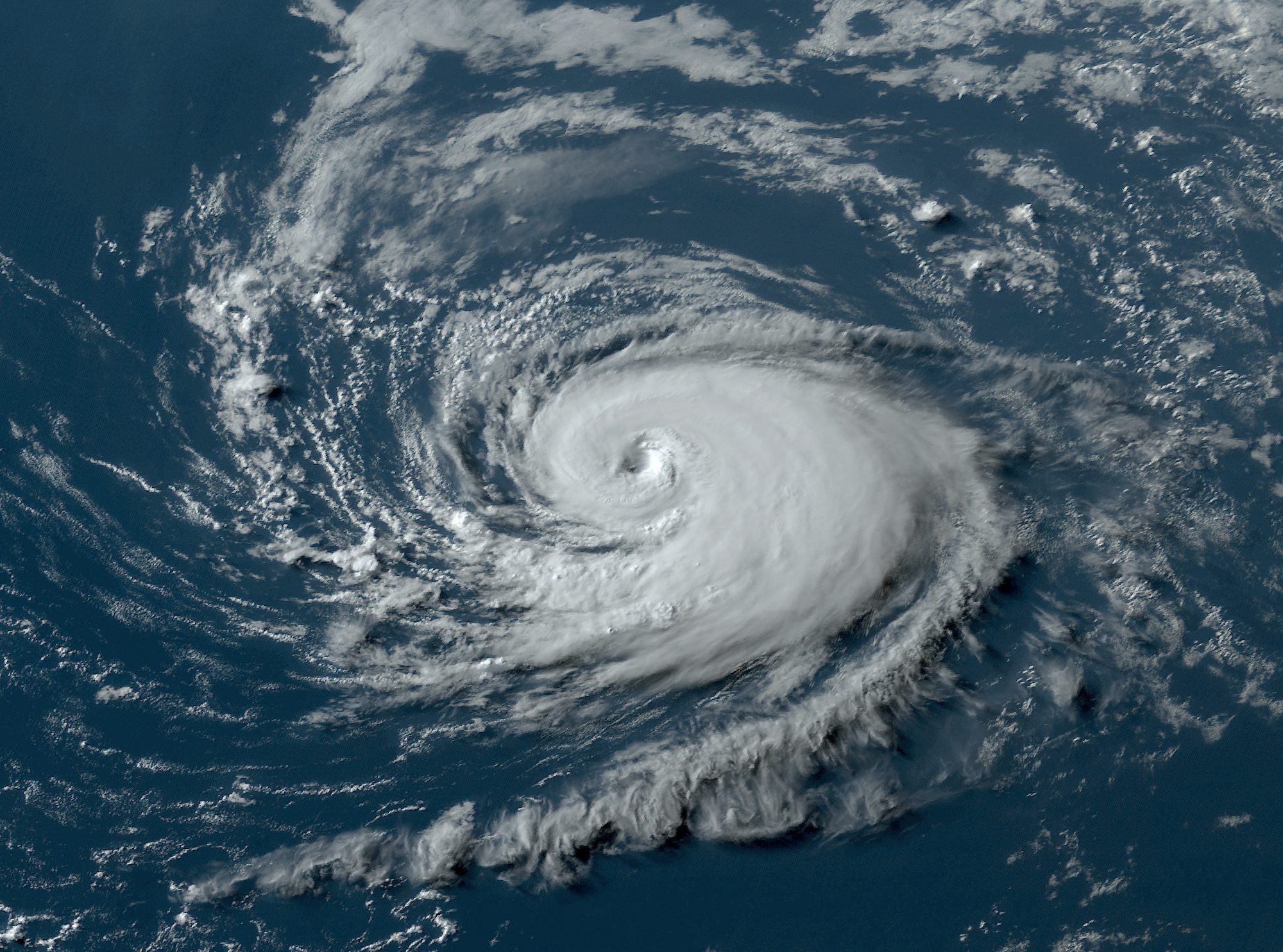 NOAA's GOES East satellite shows a visible image of Hurricane Don at 6:20?PM EDT on July 22, 2023, in the Atlantic. Image credit: NOAA