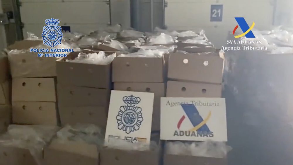 Spanish police make record cocaine bust. Photo: Spanish Police