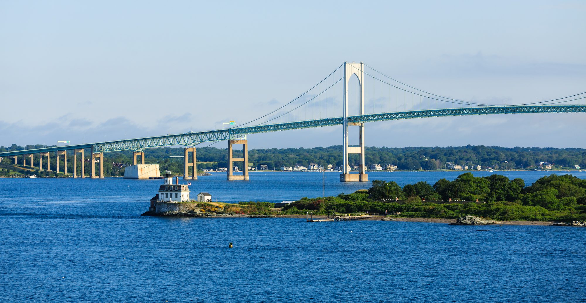 Suspension Bridge in Newport Rhode Island
