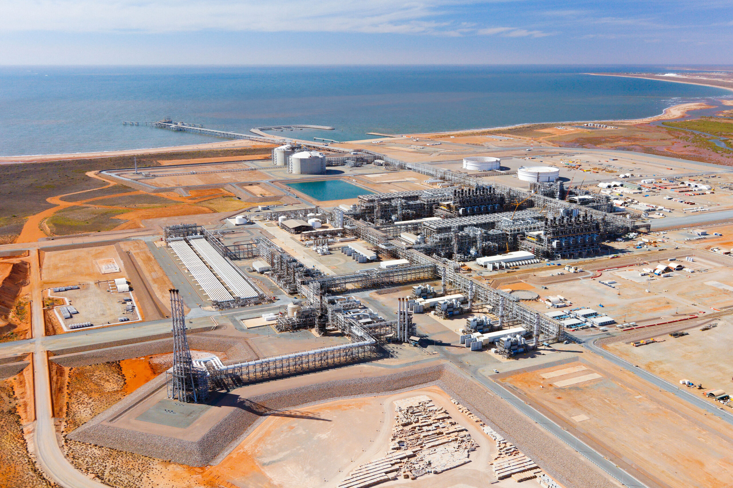 A general view of Chevron's Wheatstone LNG facility. Chevron/Handout via REUTERS