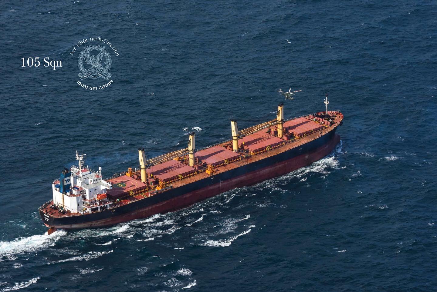 Matthew bulk carrier underway during drug bust