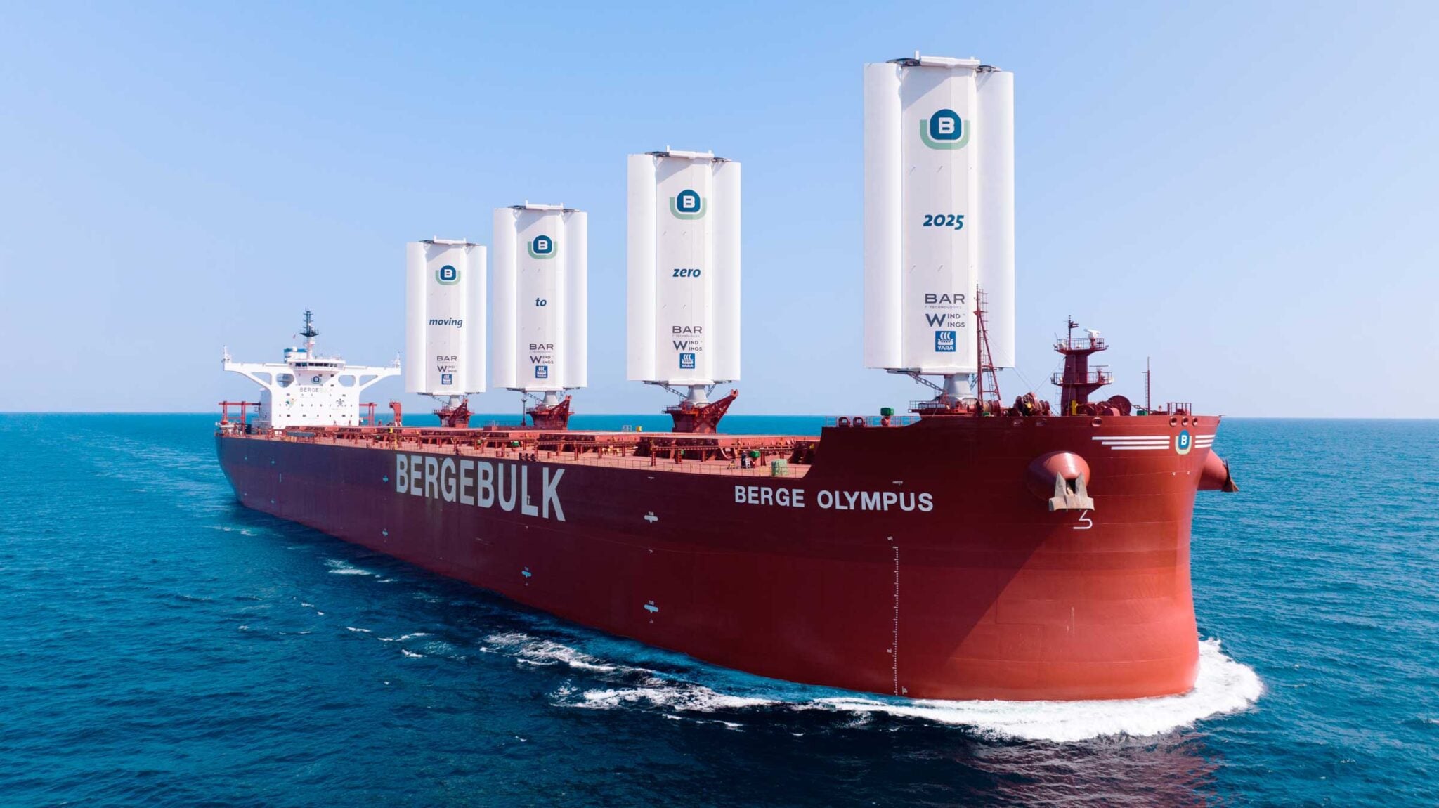 Container Sails Berge Bulk Launches 'World's Most Powerful Sailing Cargo Ship'