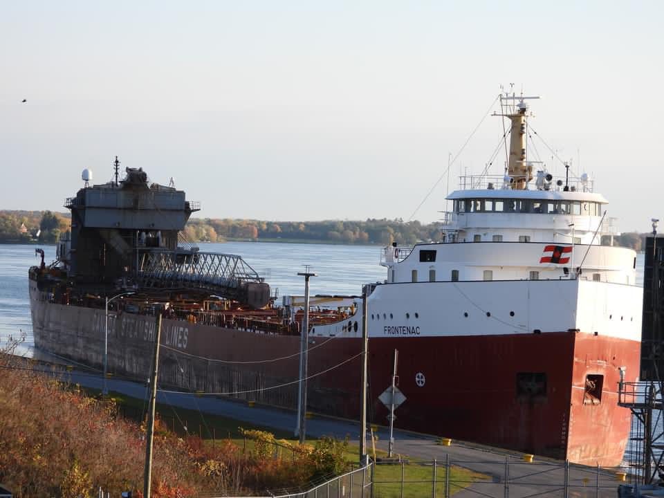 M/V Frontenac entering Iroquois Lock on October 19, 2023. Photo courtesy Pat English