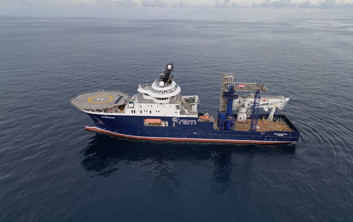 Rem Offshore's subsea vessel Rem Inspector. Photo courtesy Rem Offshore