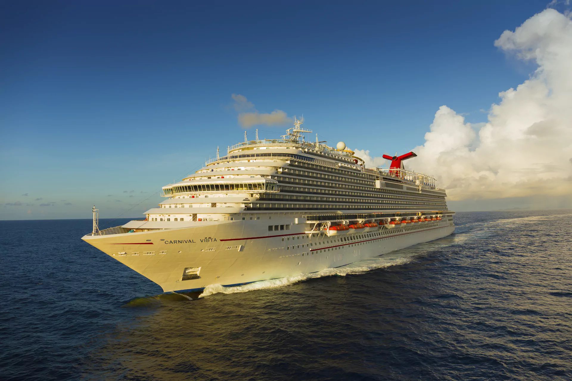MS Carnival Vista at sea. Photo courtesy Carnival Cruise Line