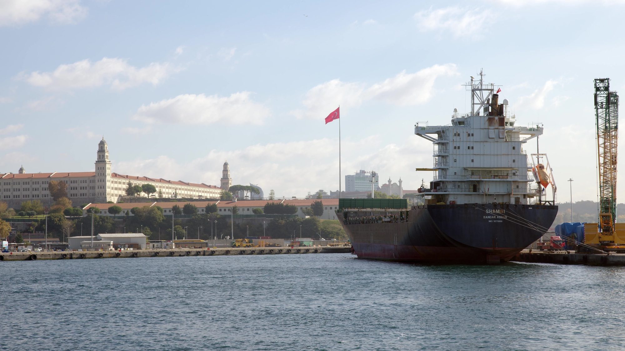 The M/V Shamim sits empty in Istanbul’s state-run port of Haydarpasa. Editorial credit: Vitaliy Andreev / Shutterstock.com