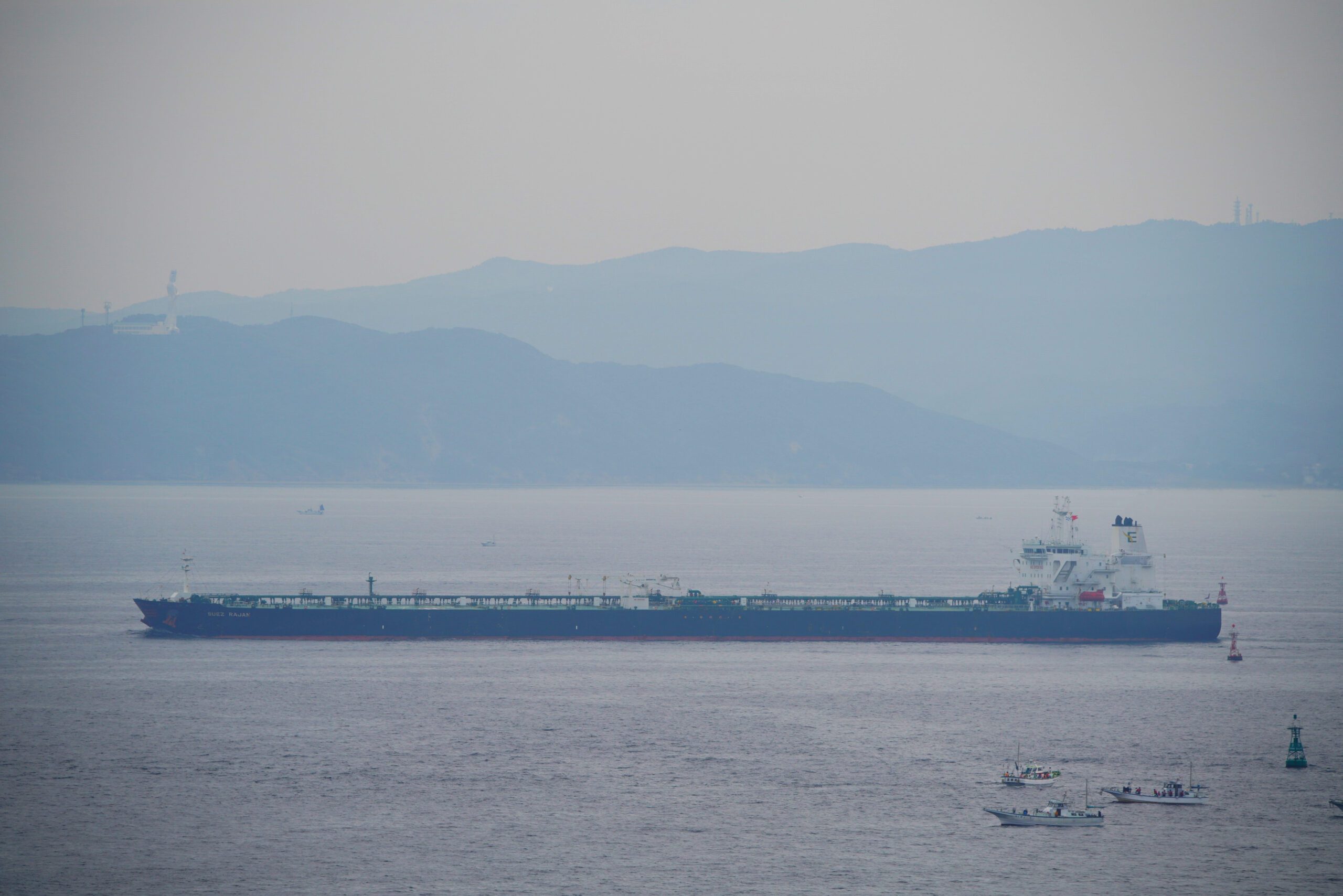 St Nikolas ship X1 oil tanker involved in U.S.-Iran dispute in the Gulf of Oman which state media says was seized is seen in the Tokyo bay. Daisuke Nimura/Handout via REUTERS