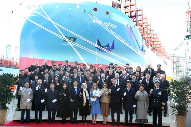 Ane Maersk name-giving ceremony