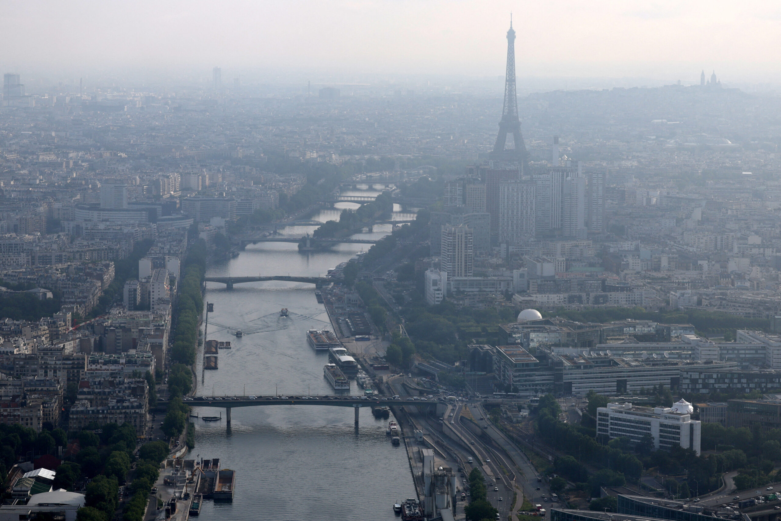 Aerial view of Paris. REUTERS/Stephanie Lecocq