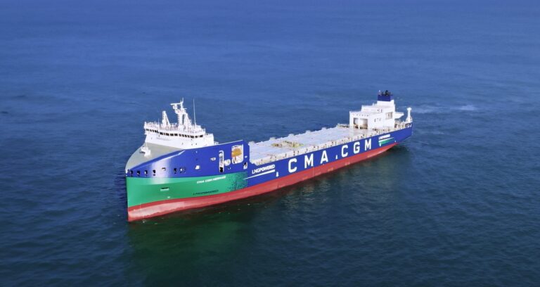 CMA CGM Takes Delivery of Novel LNG-Fueled Feeder Ship
