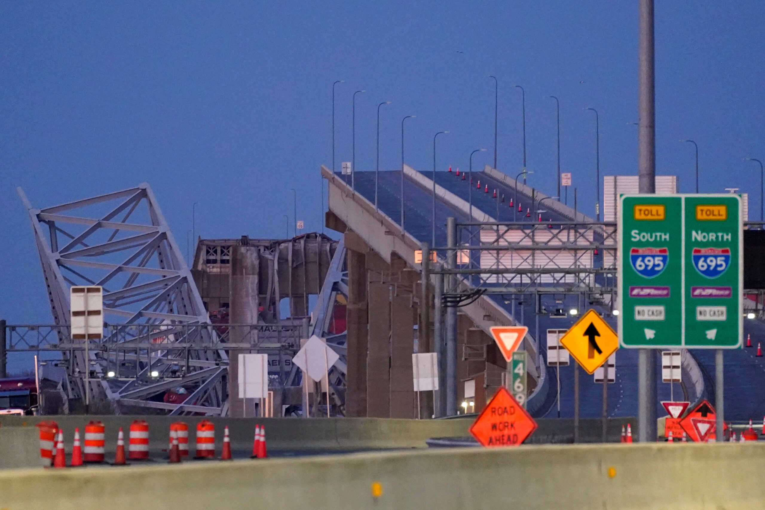 Roads closed in Baltiomre after ship takes out Francis Scott Key Bridge