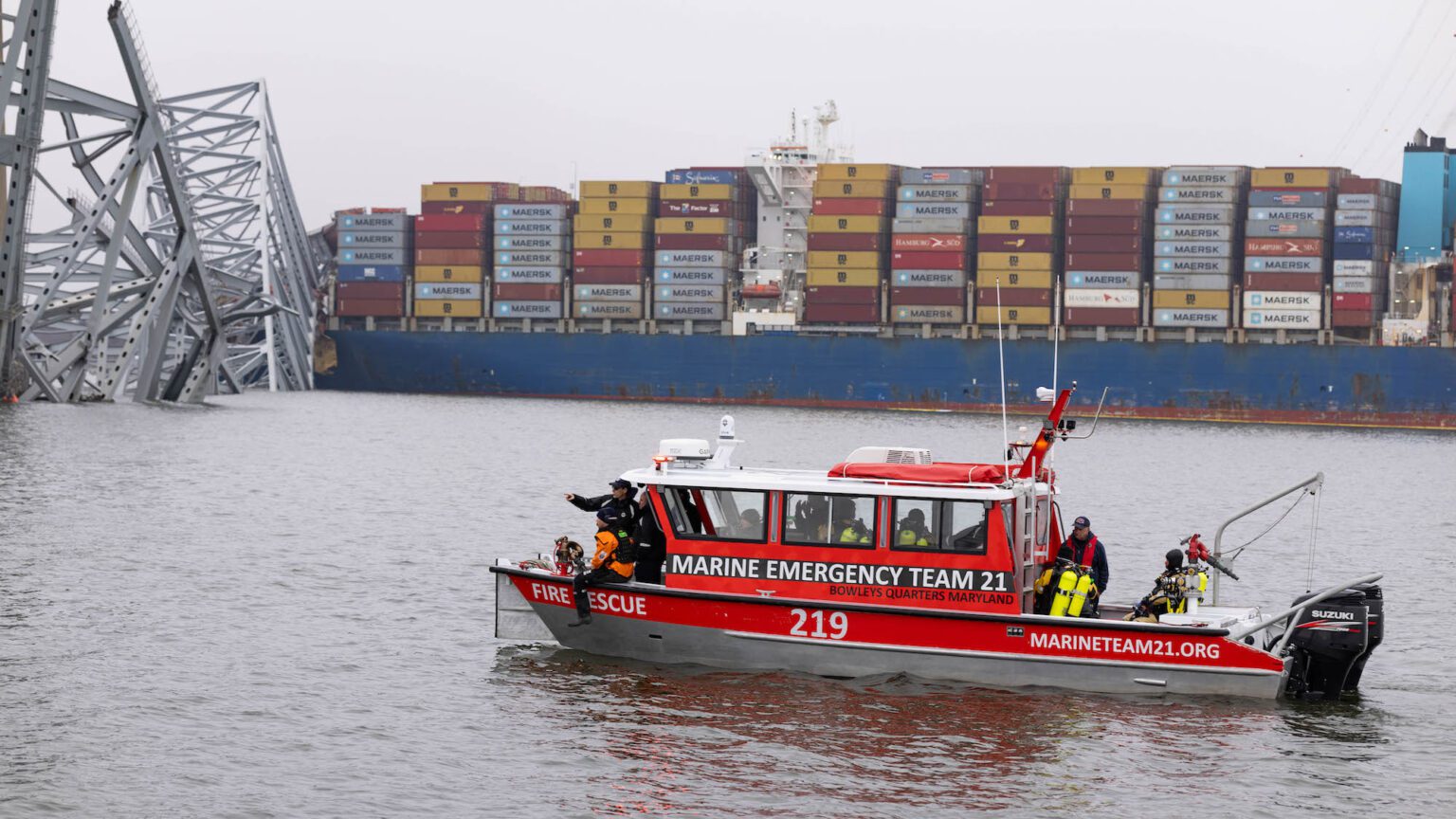 Baltimore Key Bridge Dive Operations Suspended Due to Safety Concerns