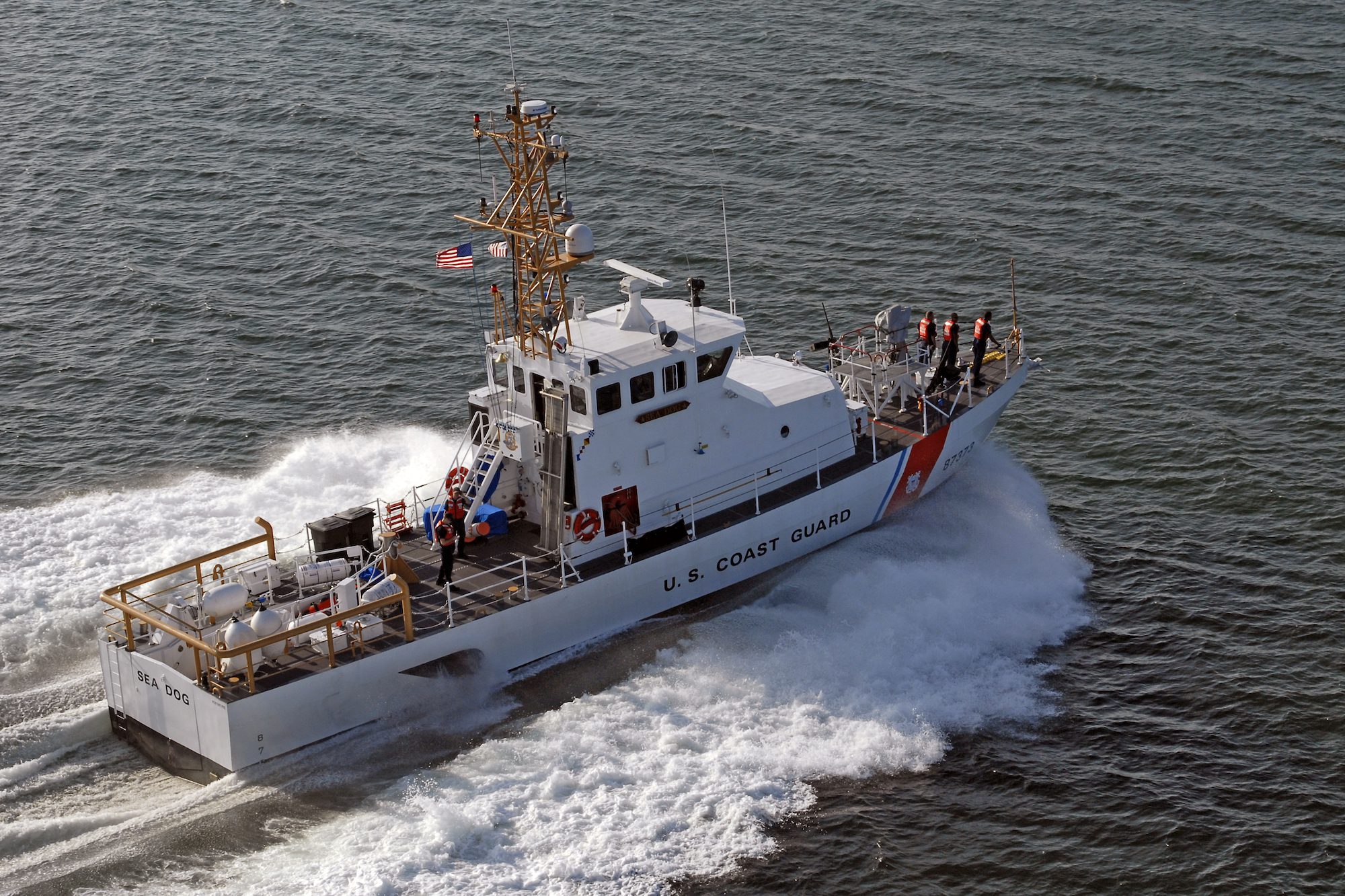 FILE PHOTO: U.S. Coast Guard Cutter Sea Dog during sea trials. U.S. Coast Guard Photo