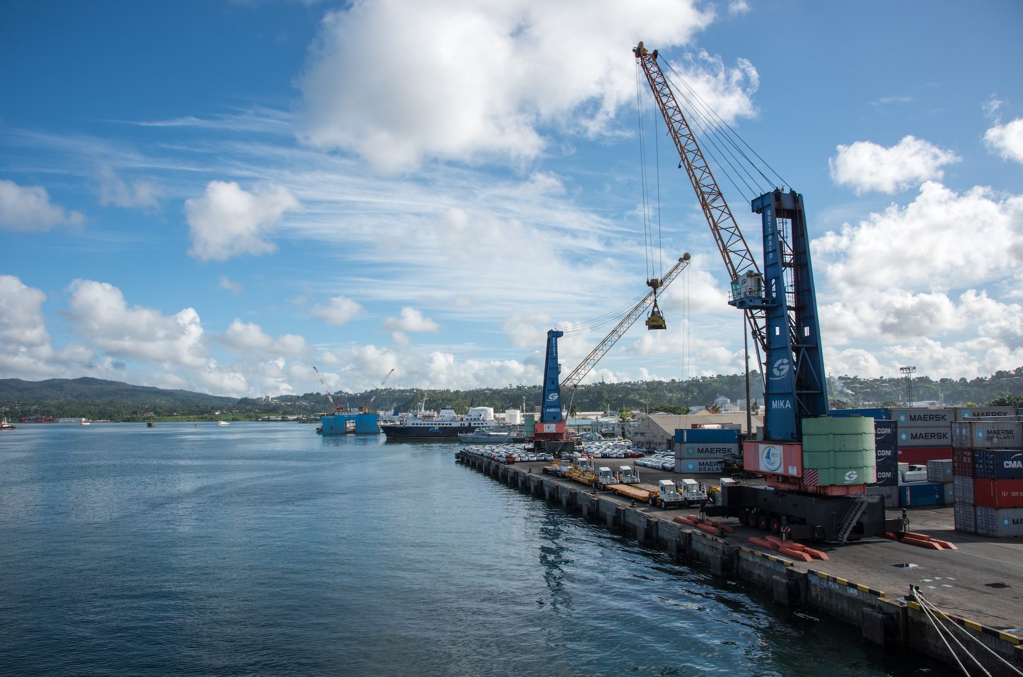 Commercial dock at the Port of Suva, Fiji's largest port. Photo: EA Given / Shutterstock.com