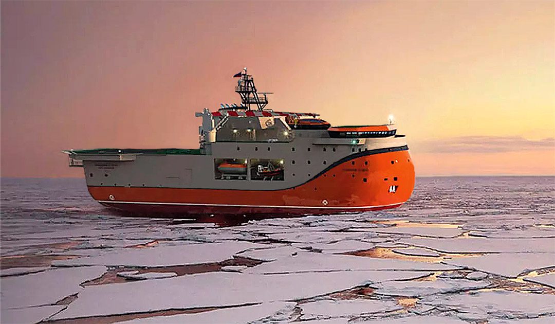 Ice-resistant self-propelled platform Severniy Polus. (Source: Roshydromet)