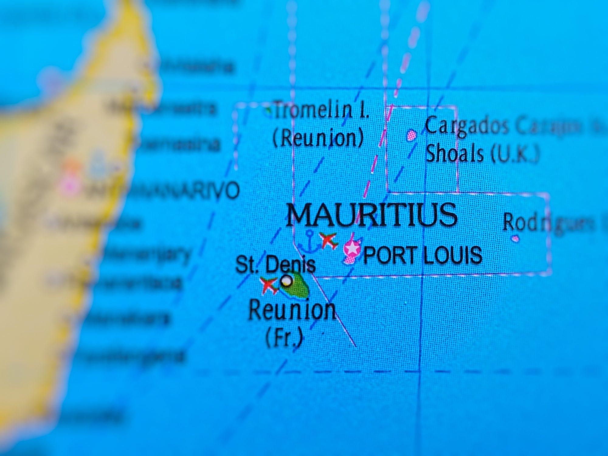 Mauritius/Reunion map