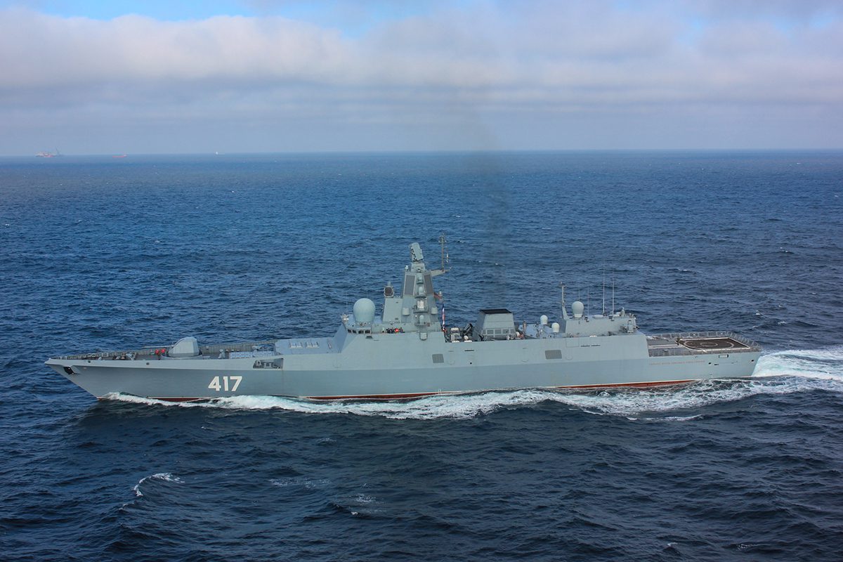 Russian frigate Admiral Gorshkov. Photo: CC BY 4.0/Mil.ru