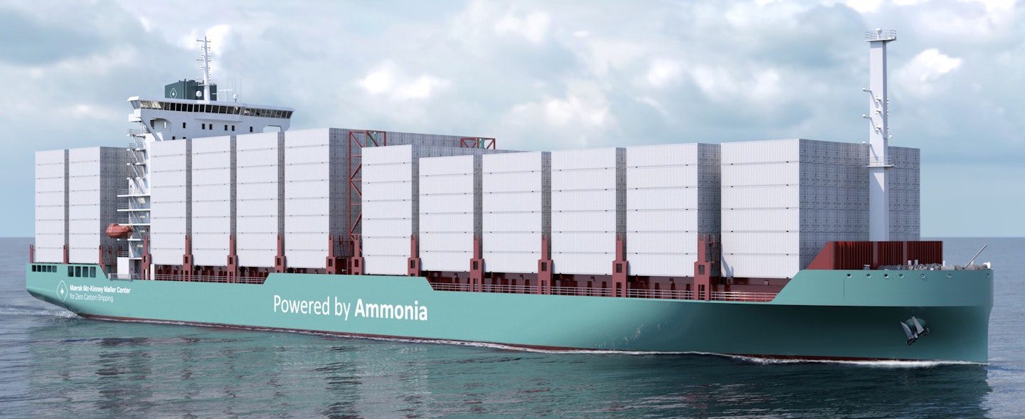 Ammonia-fueled container feeder illustration