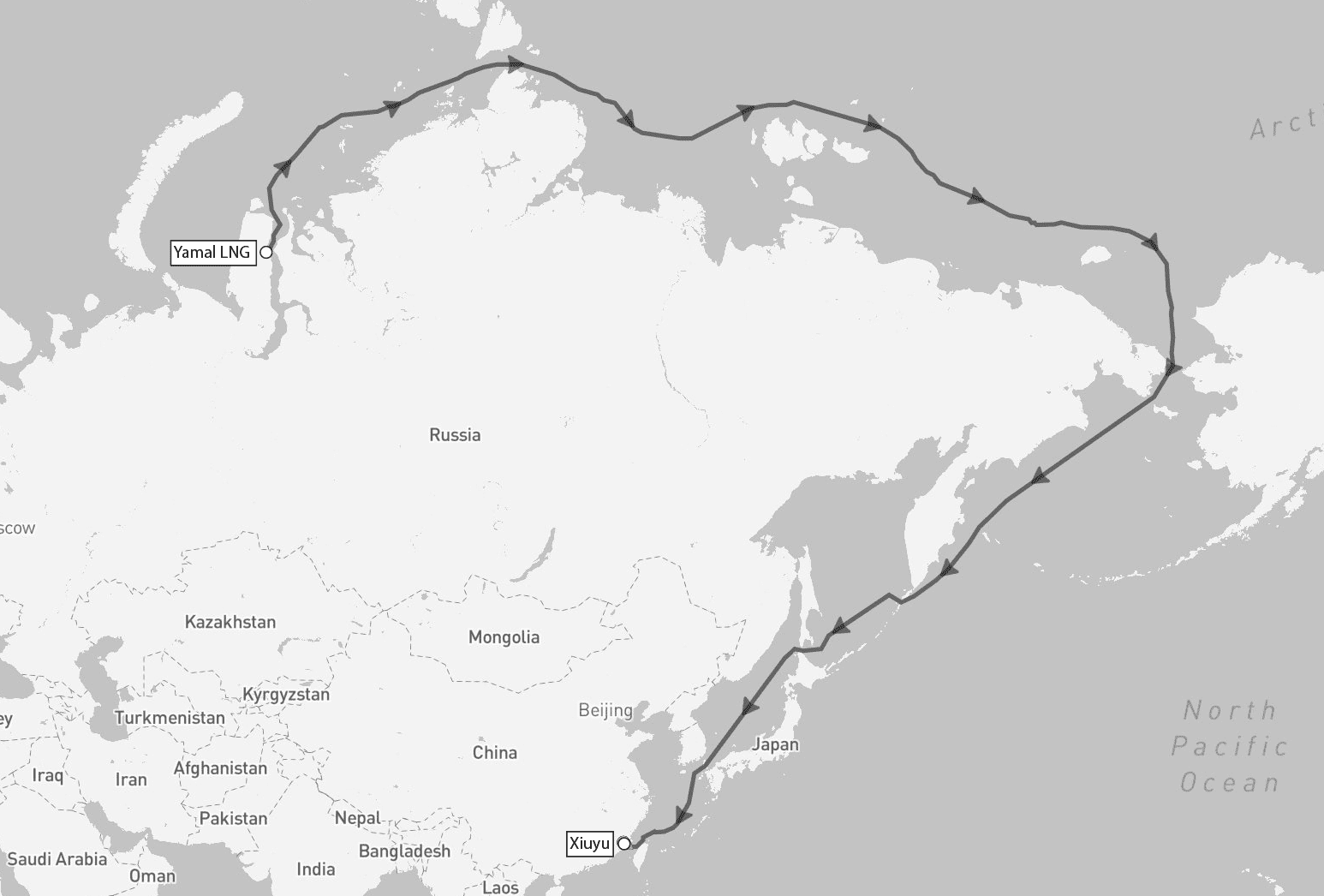 LNG Carrier Completes Arctic Voyage to China in 18 Days, Four More En Route