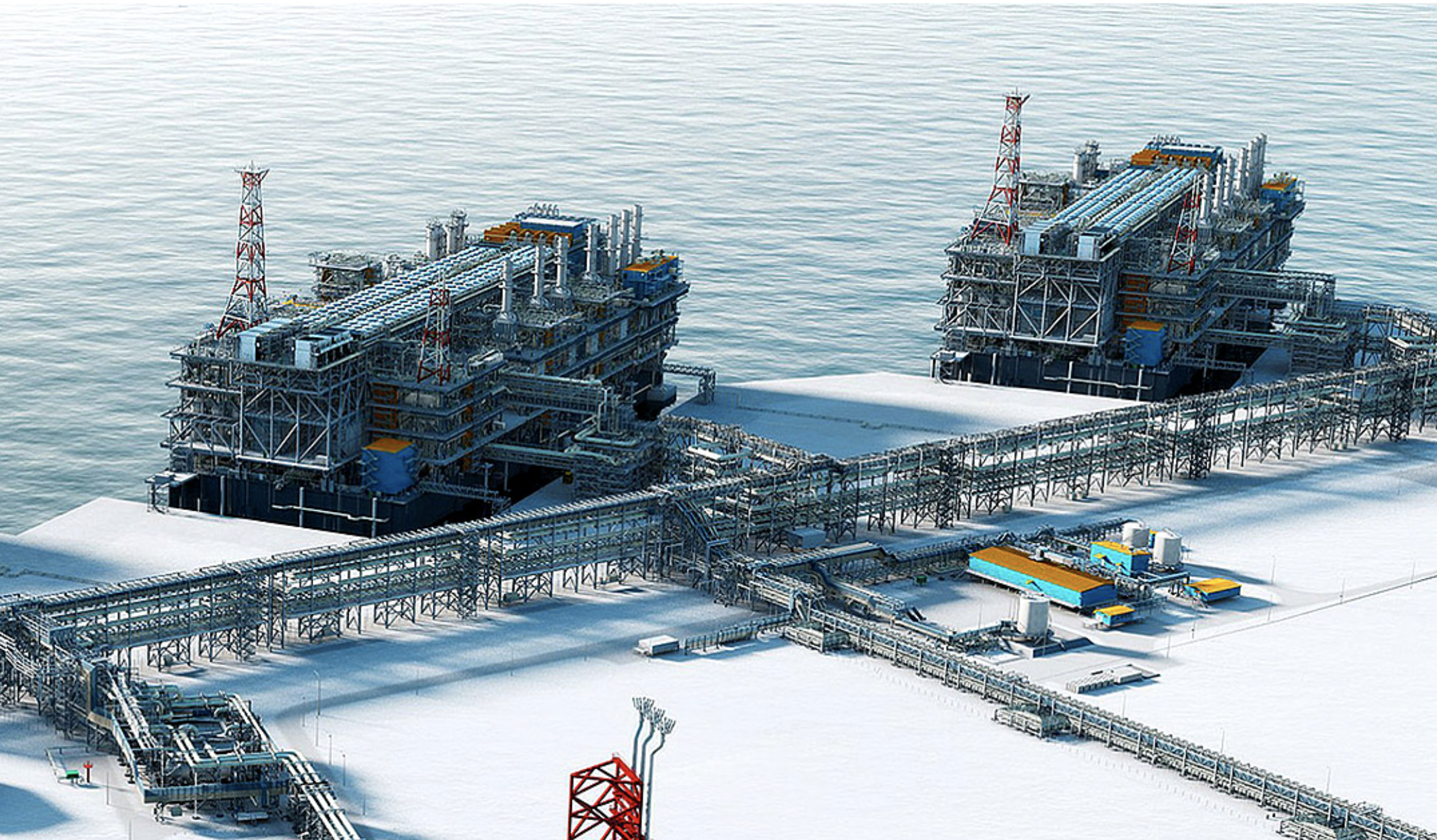 Novatek’s Arctic LNG project in the Russian Arctic. (Source: Novatek)