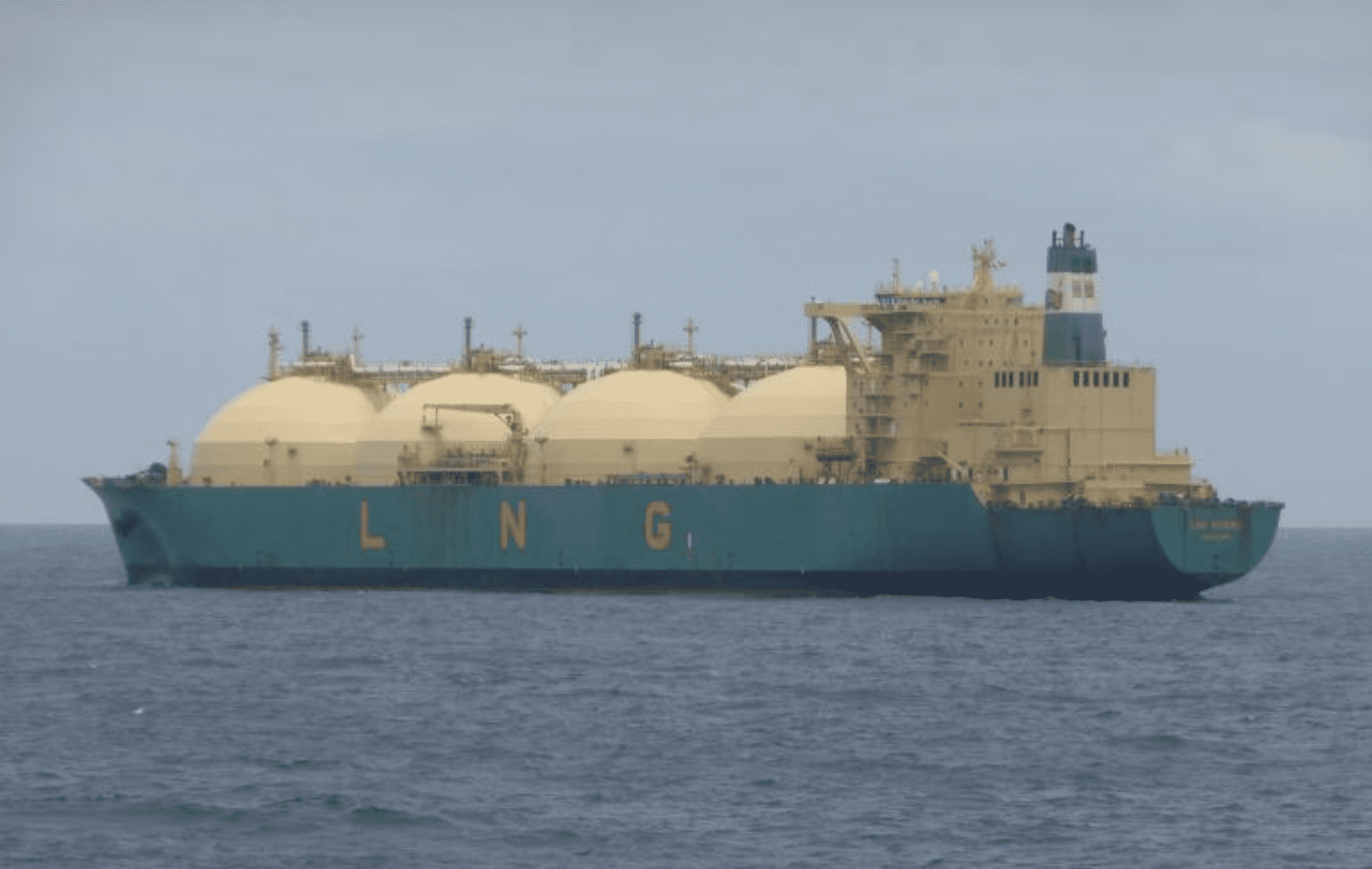 Asya Energy, called LNG Rivers at the time, in 2017 off the coast of Las Palmas, Spain. (Source: With permission by Alan Soutar)