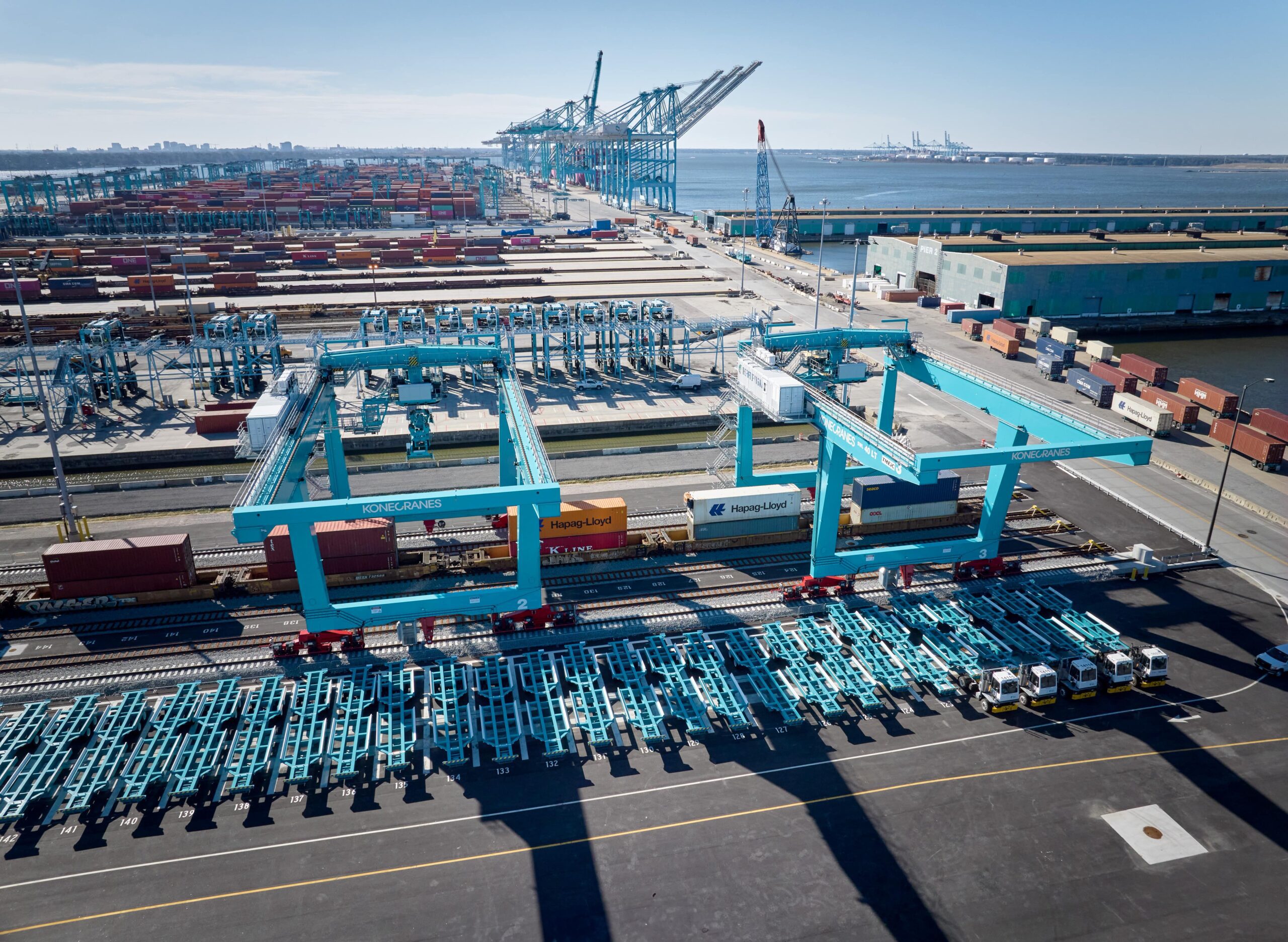 Central rail yard project at the Port of Virginia