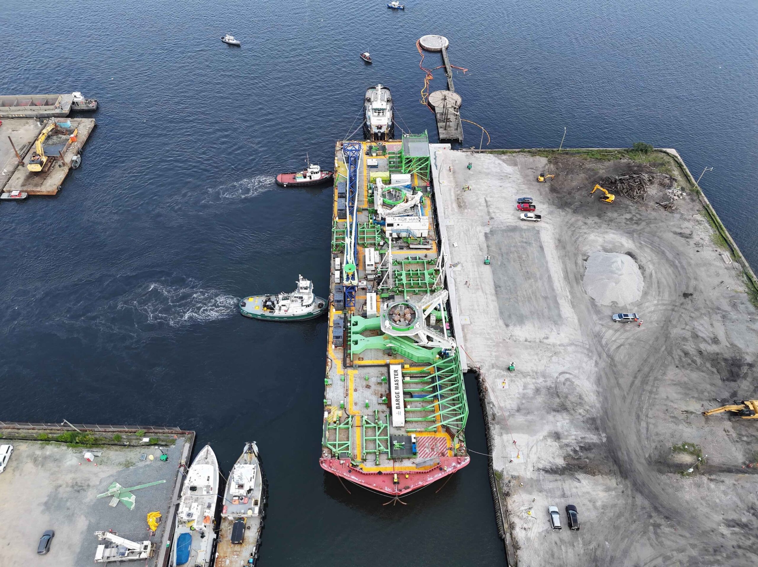 Foss Prevailing Wind docked at new NBFMT deep-water berth