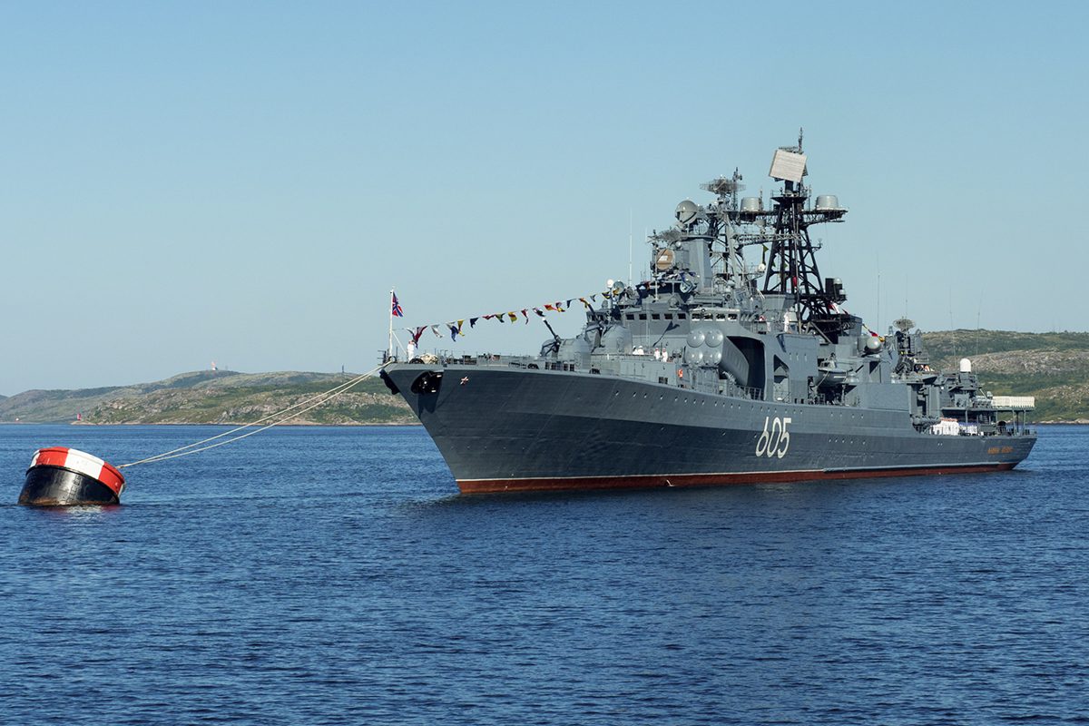 Russian anti-submarine destroyer Admiral Levchenko