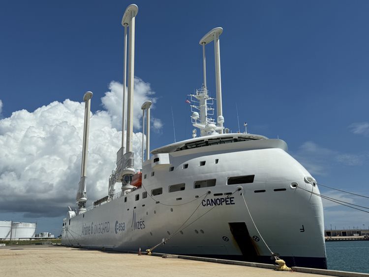 The MV Canopée docked at Port Canaveral’s North Cargo Berth 1 (NCB1)