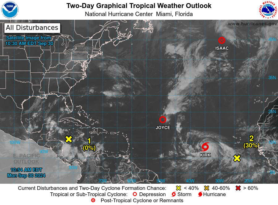 National Hurricane Center Monitoring Multiple Systems as Atlantic