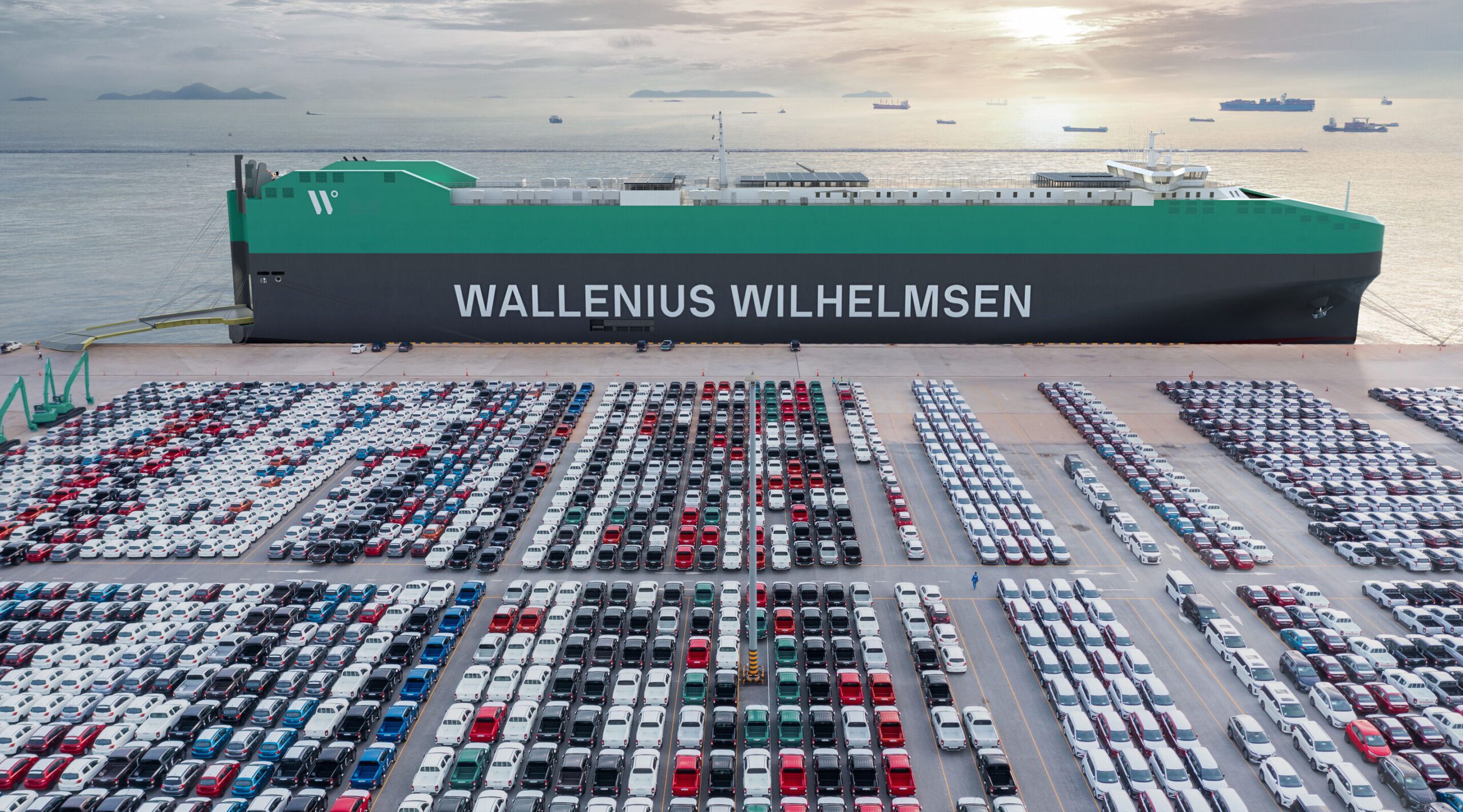 Wallenius Wilhelmsen illustration of a Shaper Class car carrier. Image courtesy Wallenius Wilhelmsen