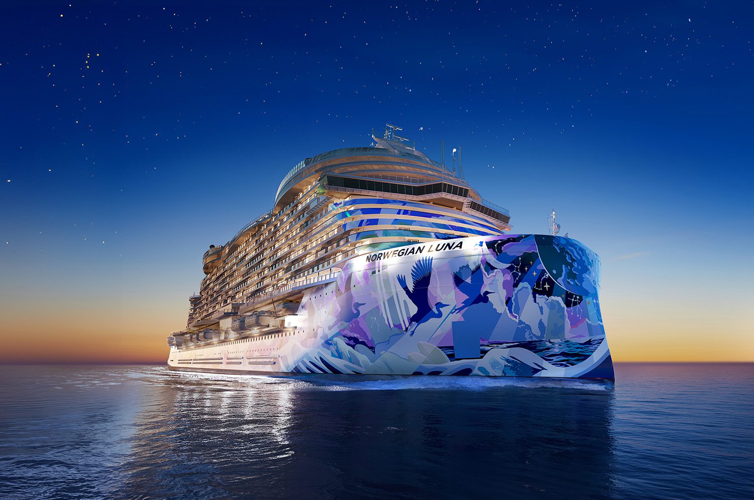 MS Norwegian Luna rendering. Image courtesy Norwegian Cruise Line