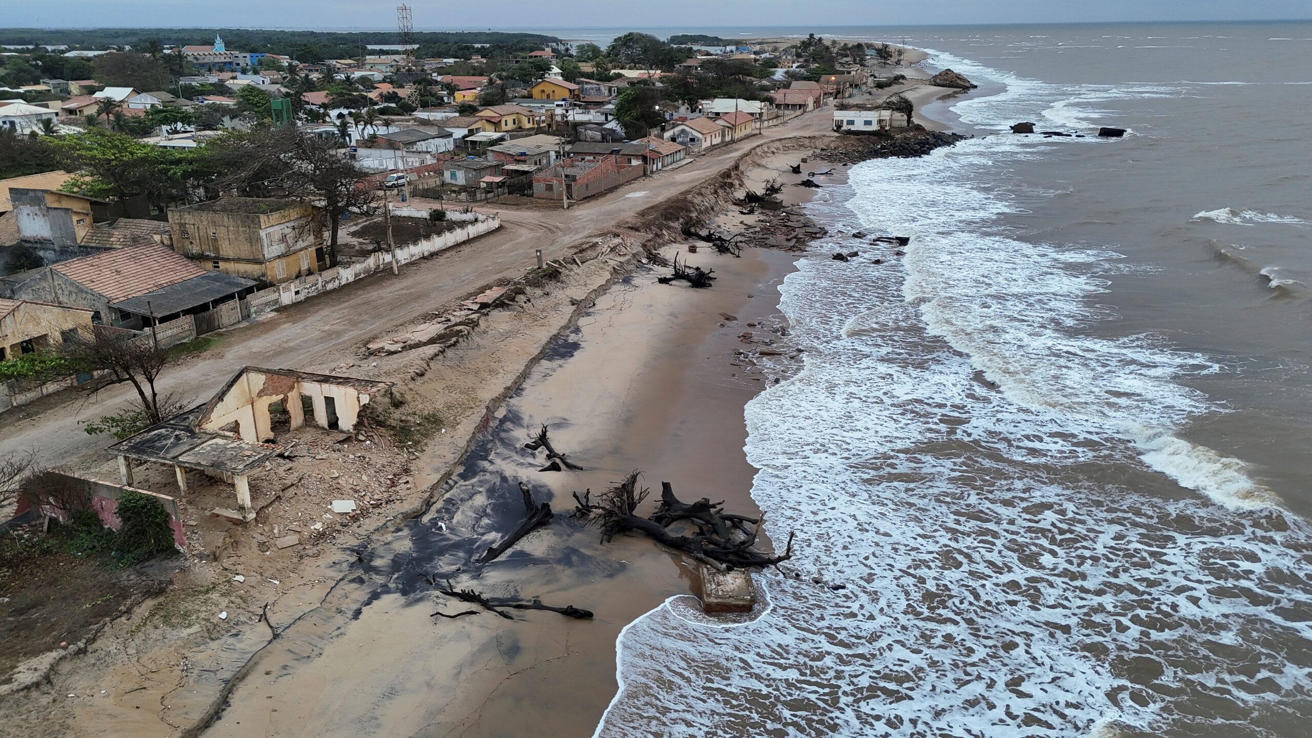 Brazil's coast eroding faster than ever from rising Atlantic.REUTERS/Ricardo Moraes