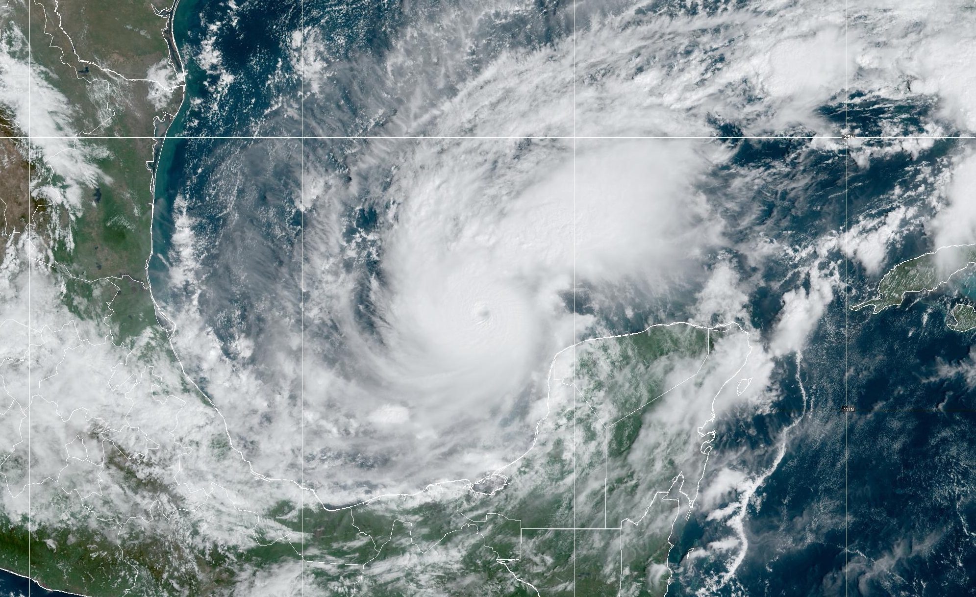 Hurricane Milton satellite image from 10:55 CDT Monday, October 7, 2024