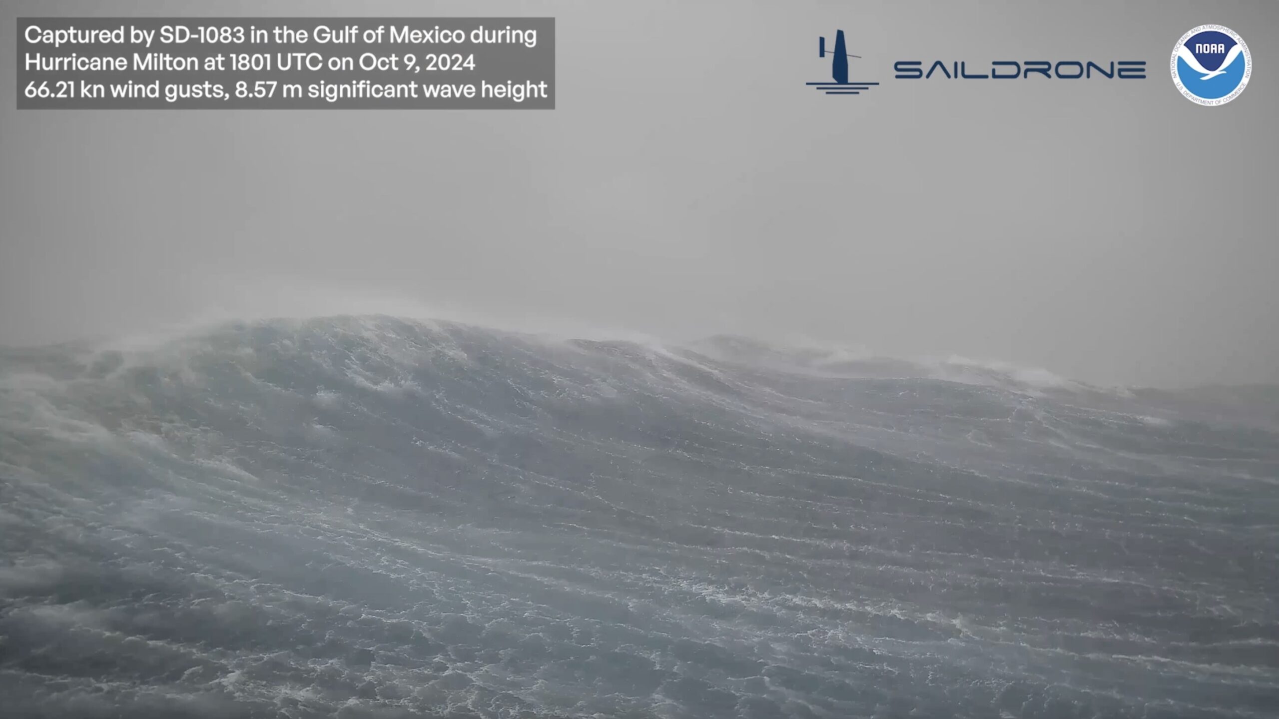 A Saildrone intercepts Hurricane Milton at sea