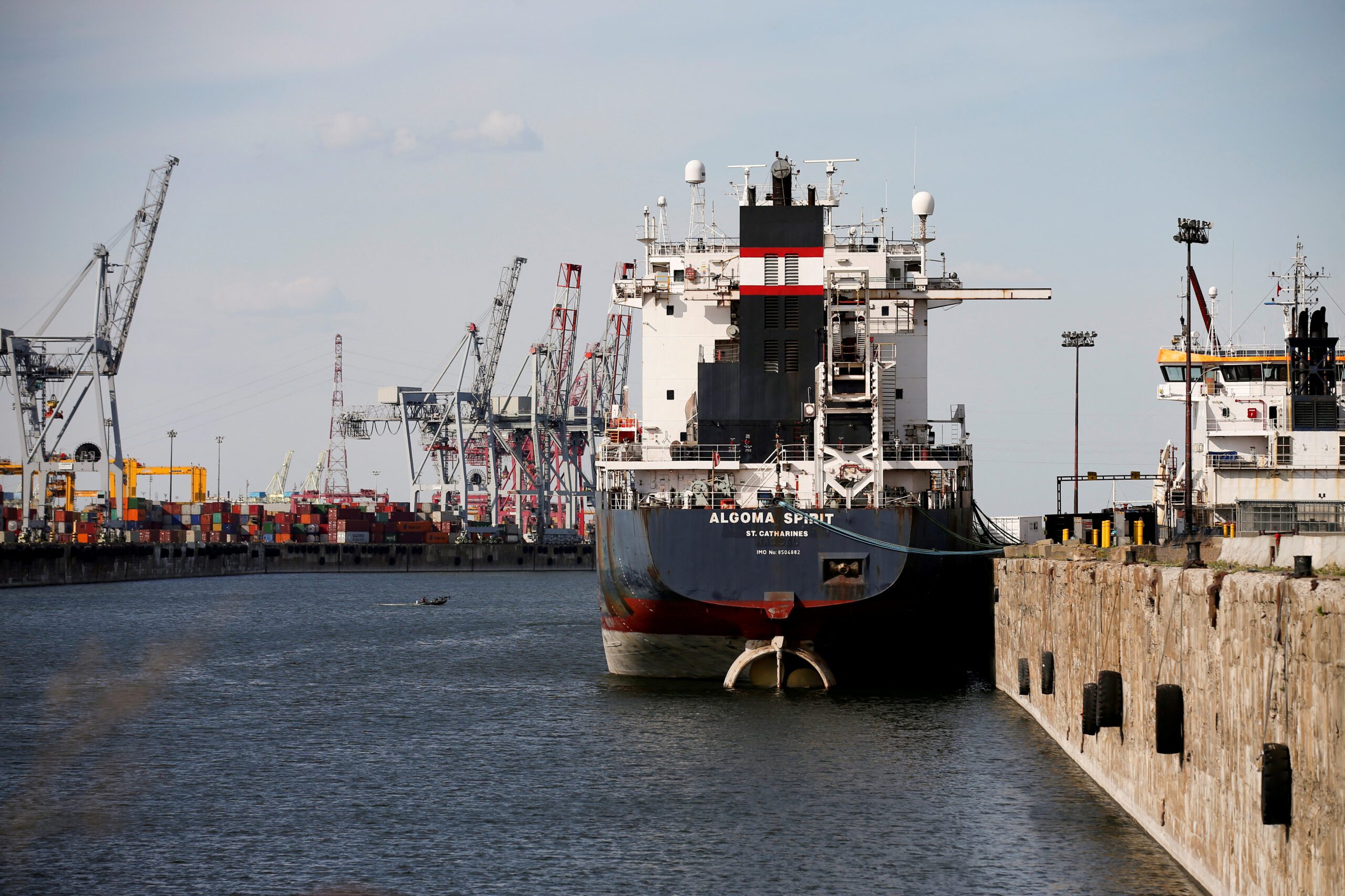 A cargo ship in the Port of Montreal.REUTERS/Christinne Muschi/File Photo