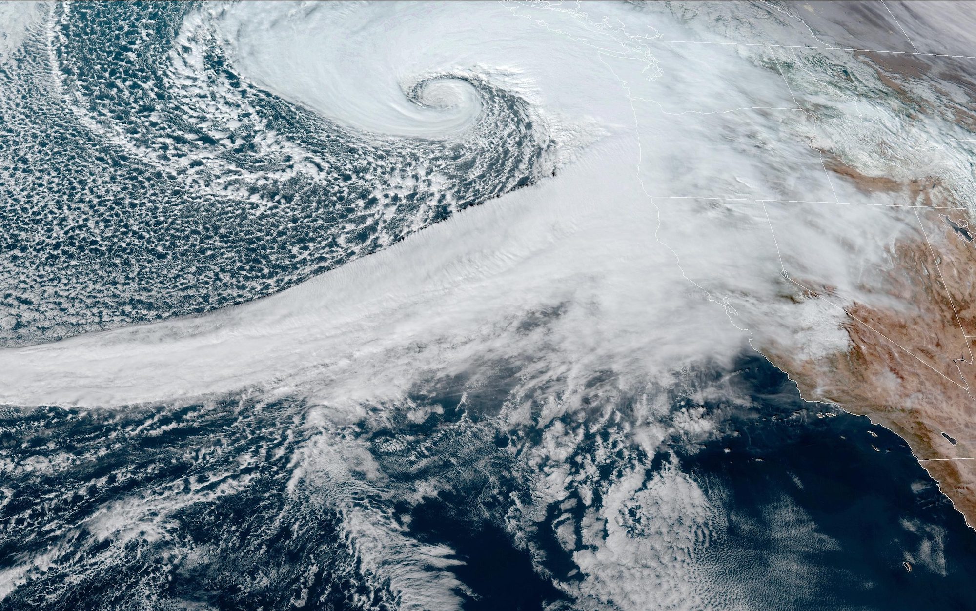 Massive Bomb Cyclone Explodes Off Pacific Northwest: Mariners Face Hurricane-Force Winds and 36-Foot Seas