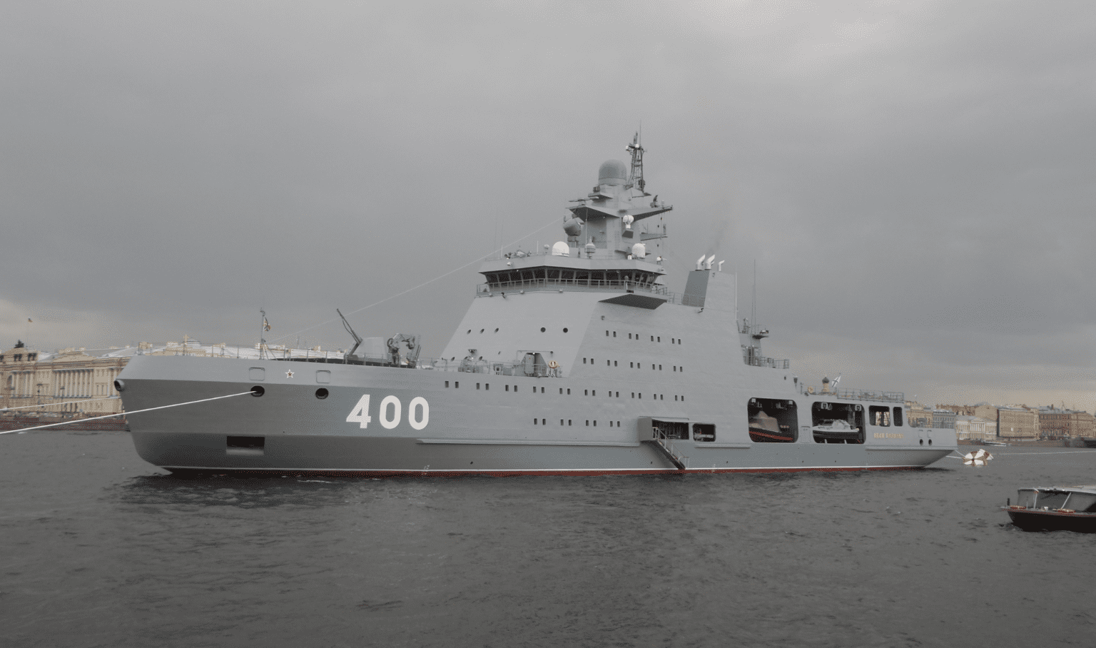 Russian Navy Launches Second Arctic Combat Icebreaker 
