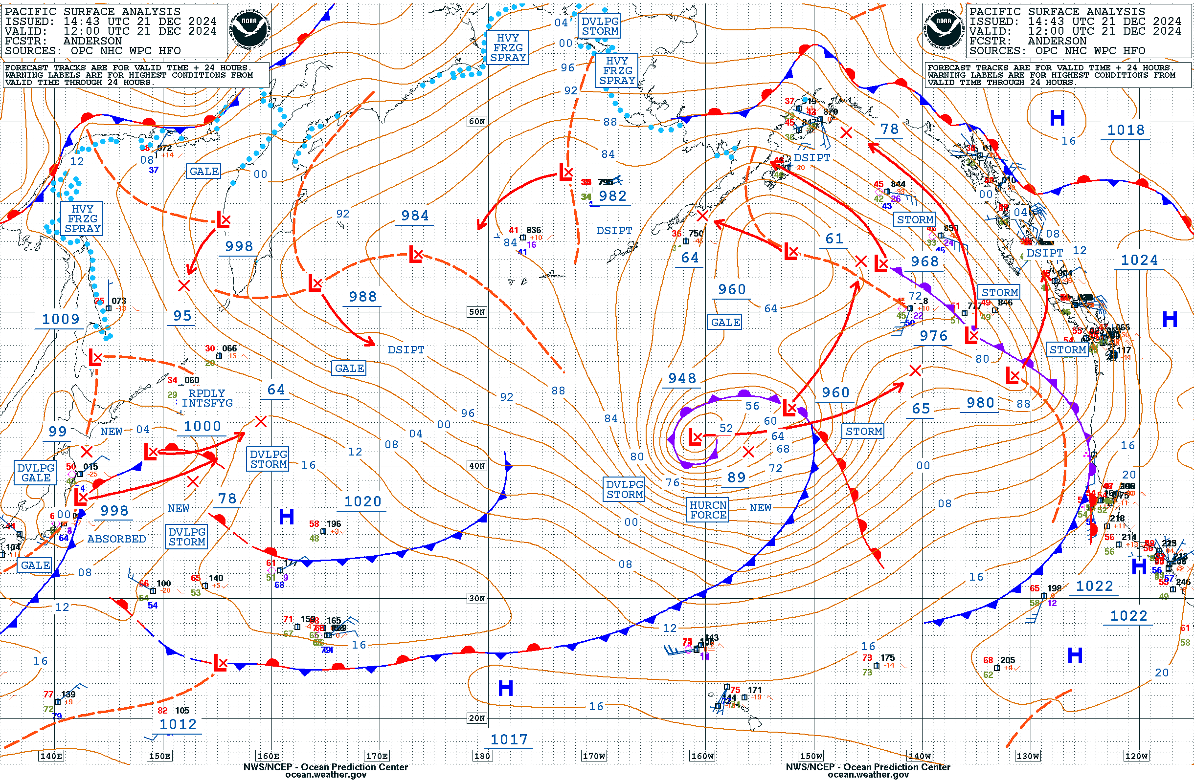 Monster Pacific Storm Unleashes Massive 65-Foot Waves